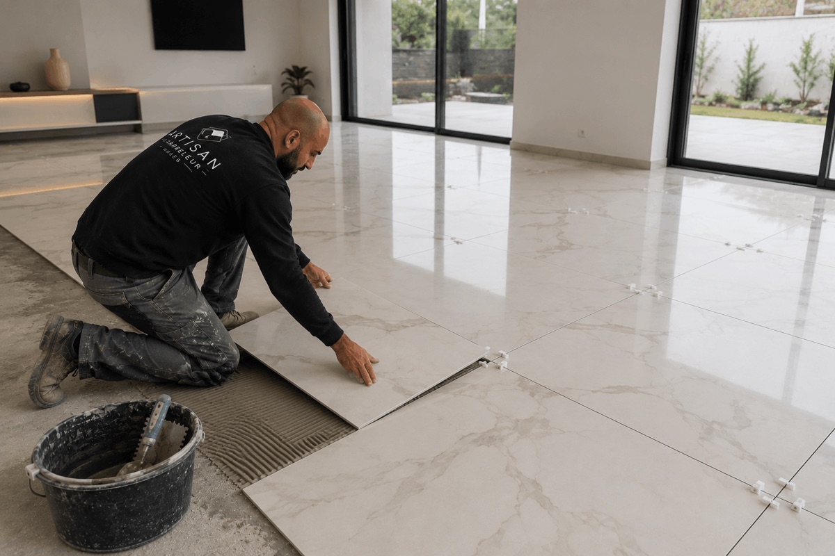 Carrelage grand format dalles XXL à Angers